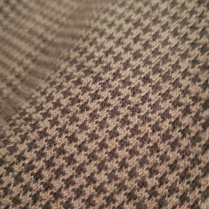 Houndstooth Patterned Fabric Woman's Pants size 22P Brown/Black